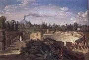 Jakob Philipp Hackert View of the Ruins of the Antique Theatre of Pompei china oil painting artist